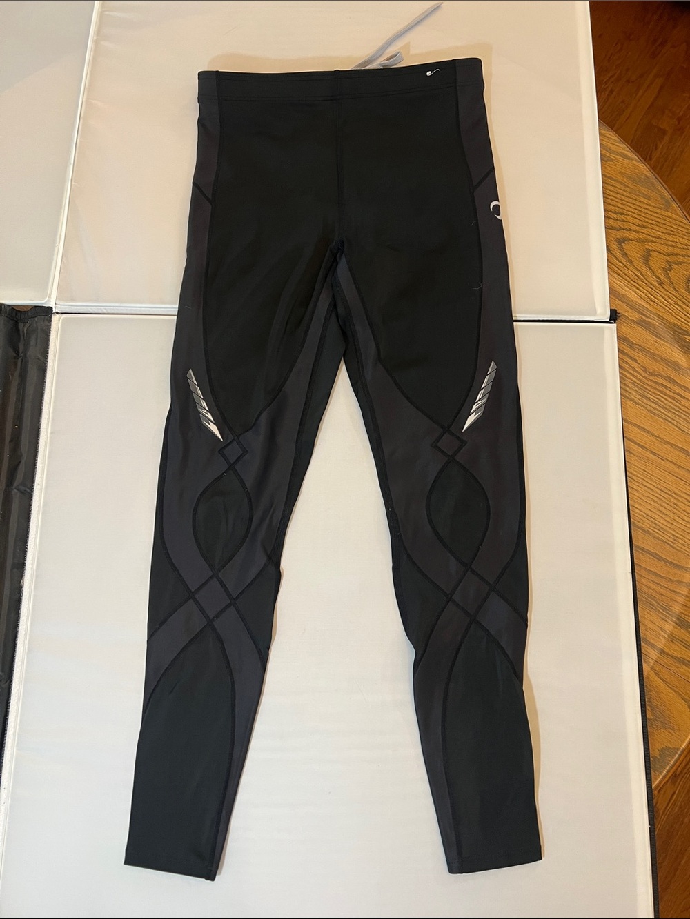 CWX Black Reflective Compression Leggings